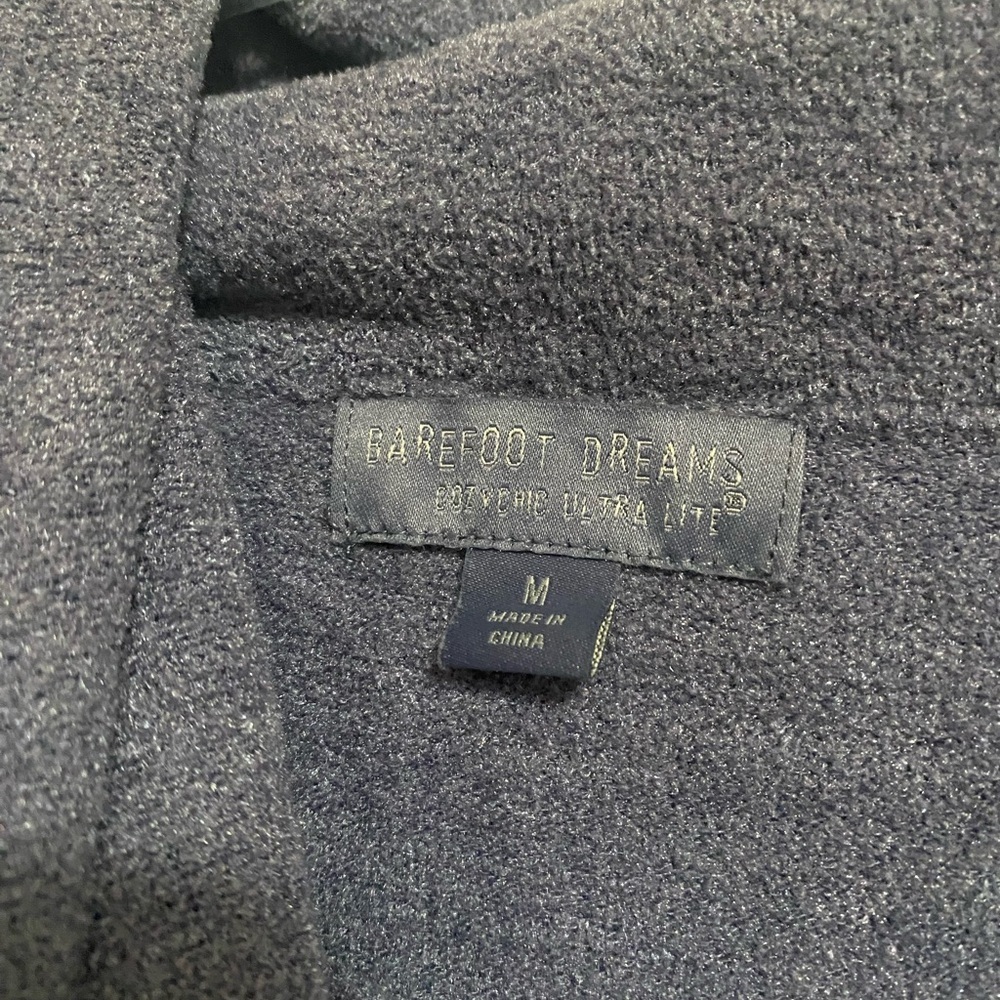 Barefoot Dreams Sweater Tunic Cowl Neck Blue - Picture 6 of 8